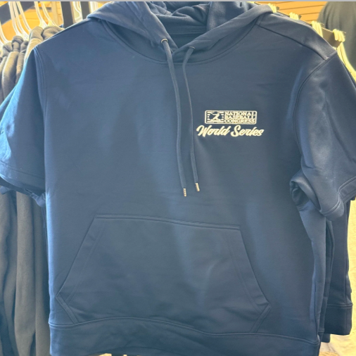 Short Sleeve Emblem Hoodie