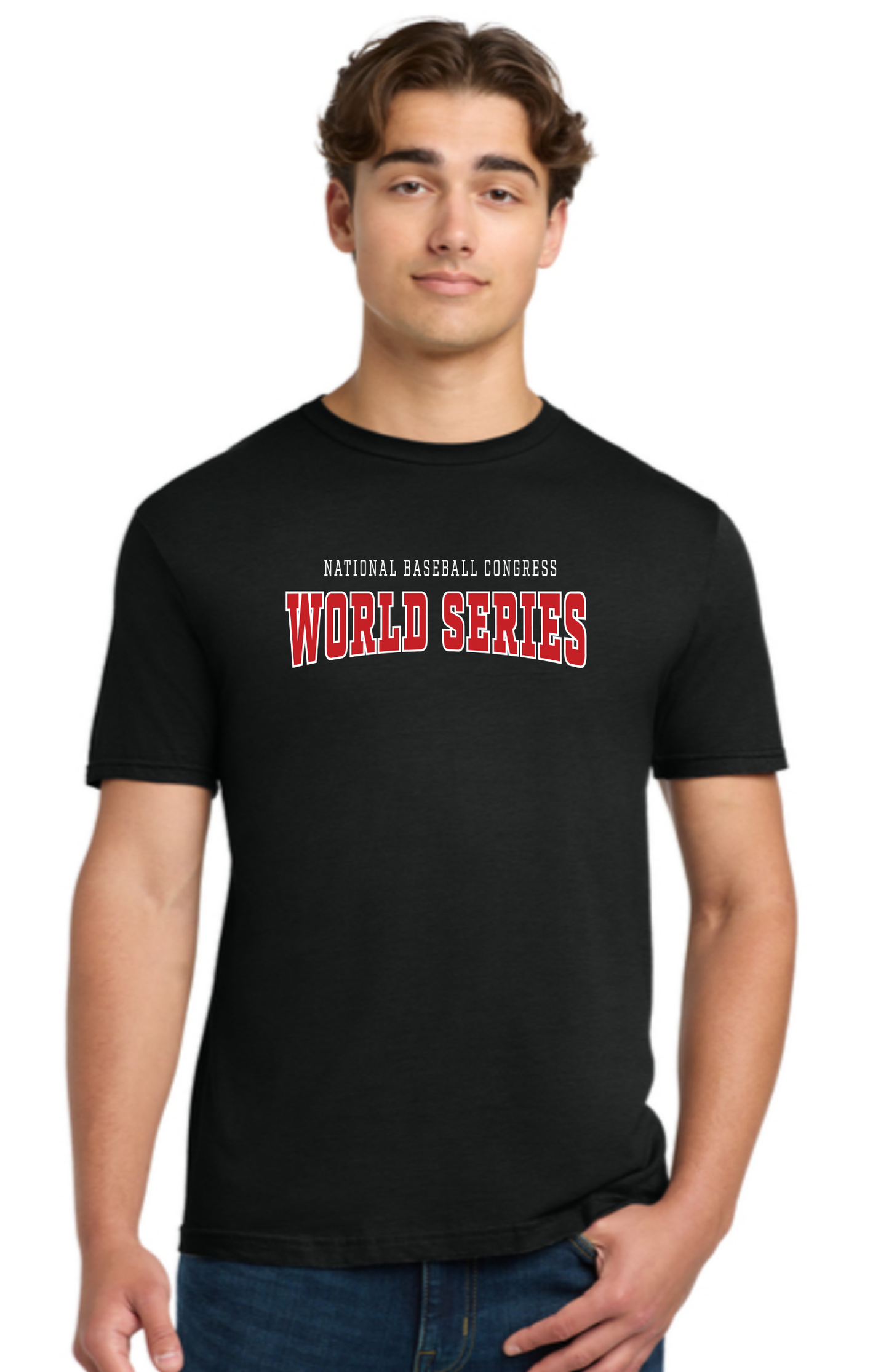 2026 Black NBC World Series Text T-shirt