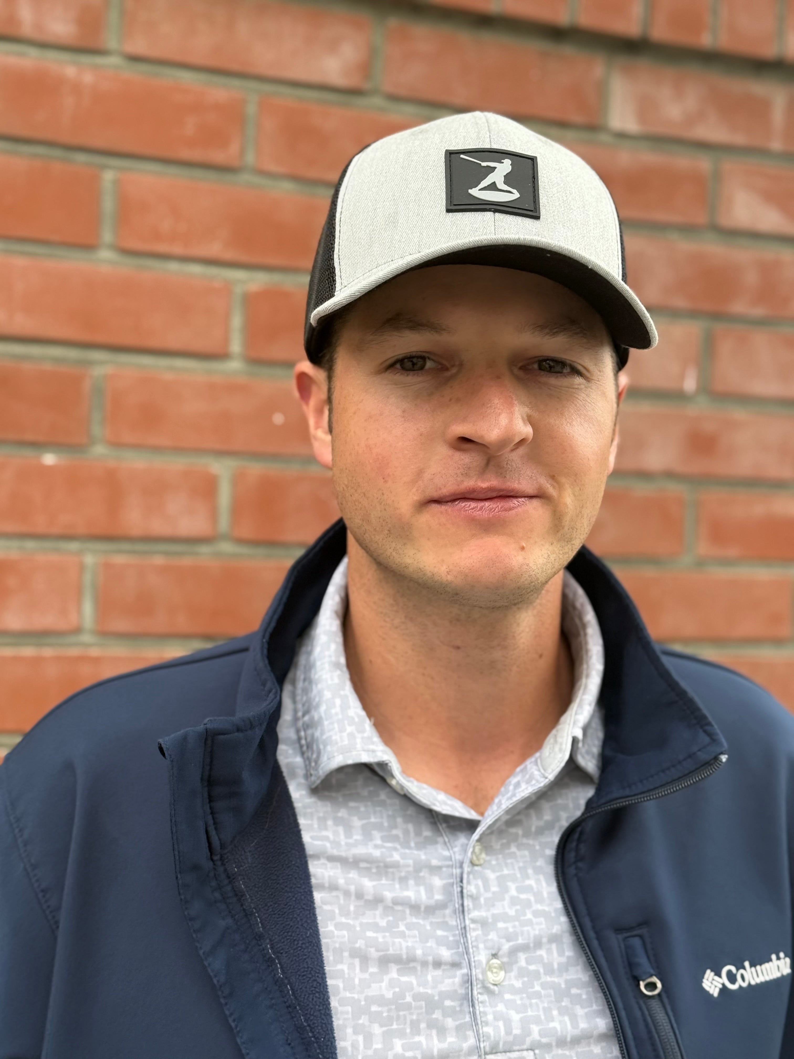 Grey Trucker Hat with Swingman 'Patch'