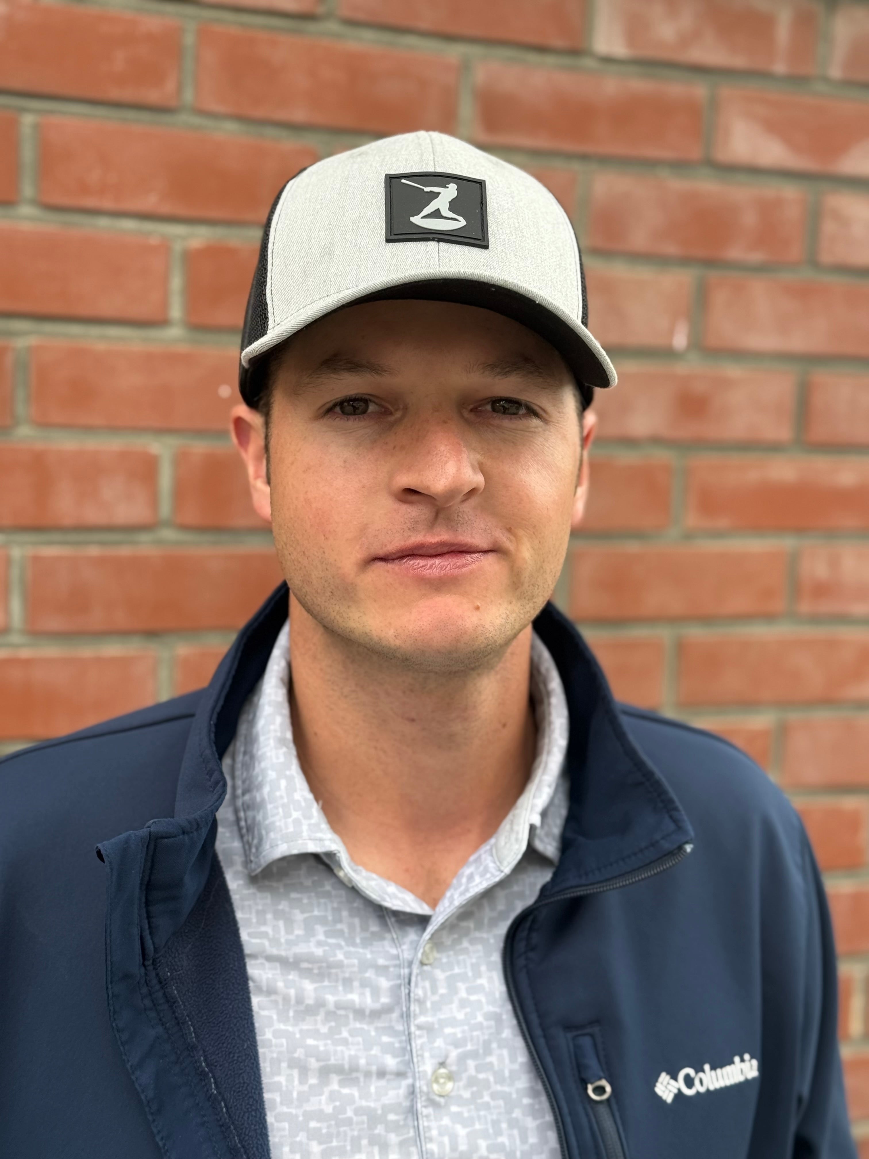 Grey Trucker Hat with Swingman 'Patch'