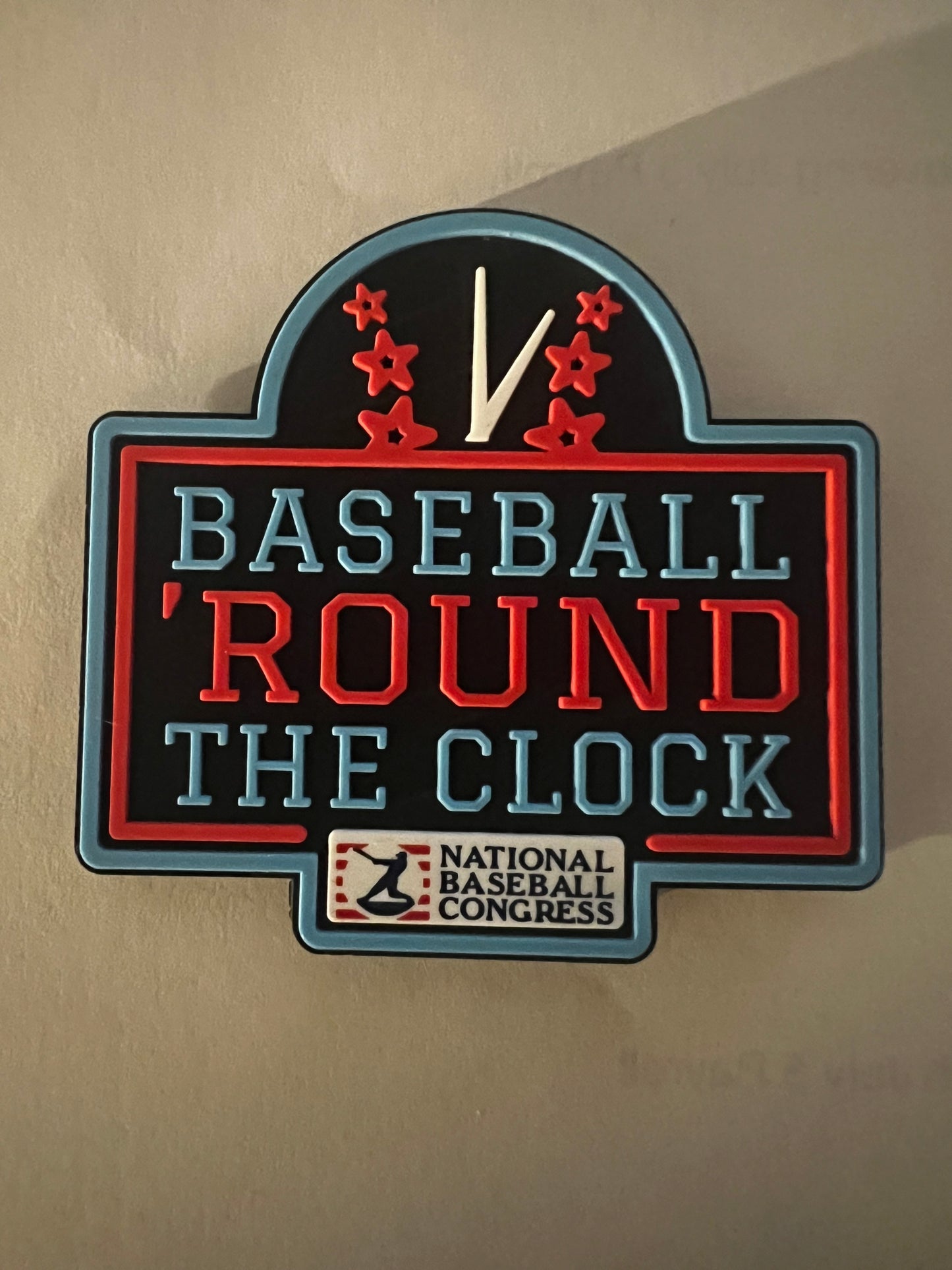 Baseball 'Round The Clock 3-D Magnet