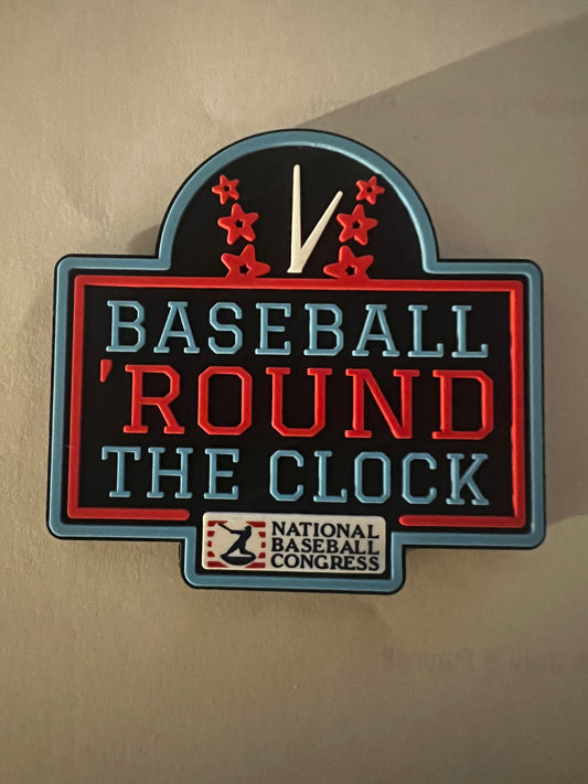 Baseball 'Round The Clock 3-D Magnet