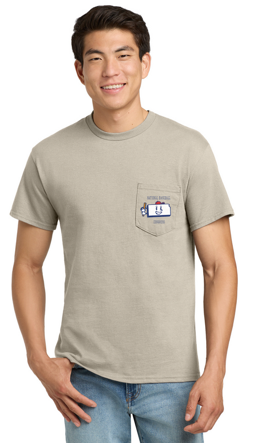 2026 KS Batter Pocket T-shirt (Sand or Light Blue)