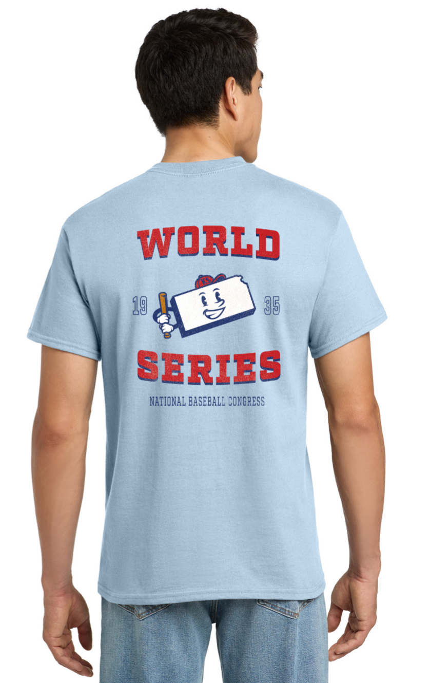 2026 KS Batter Pocket T-shirt (Sand or Light Blue)