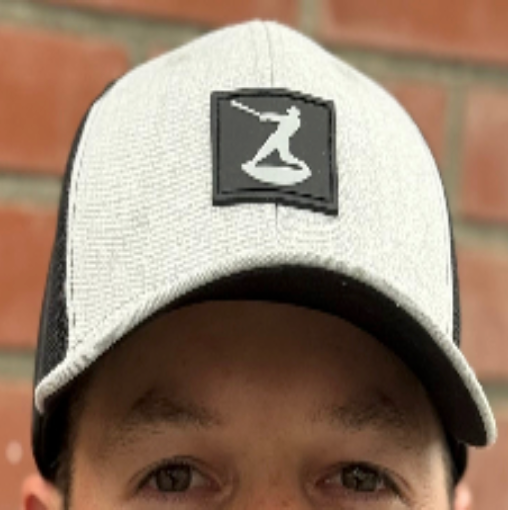 Grey & Black Patch Hat